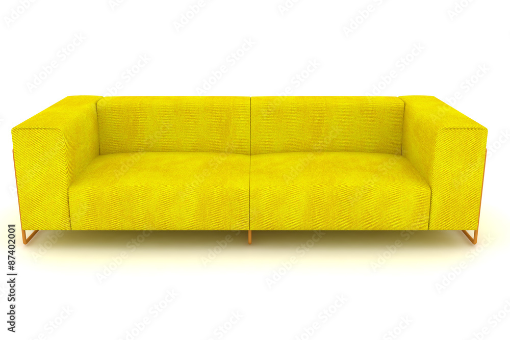 Obraz premium modern yellow sofa.