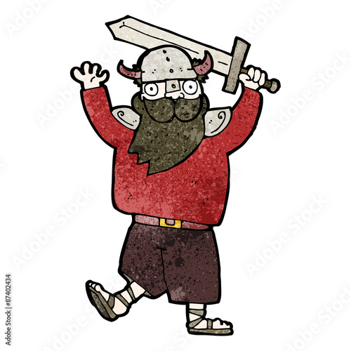 cartoon medieval raider