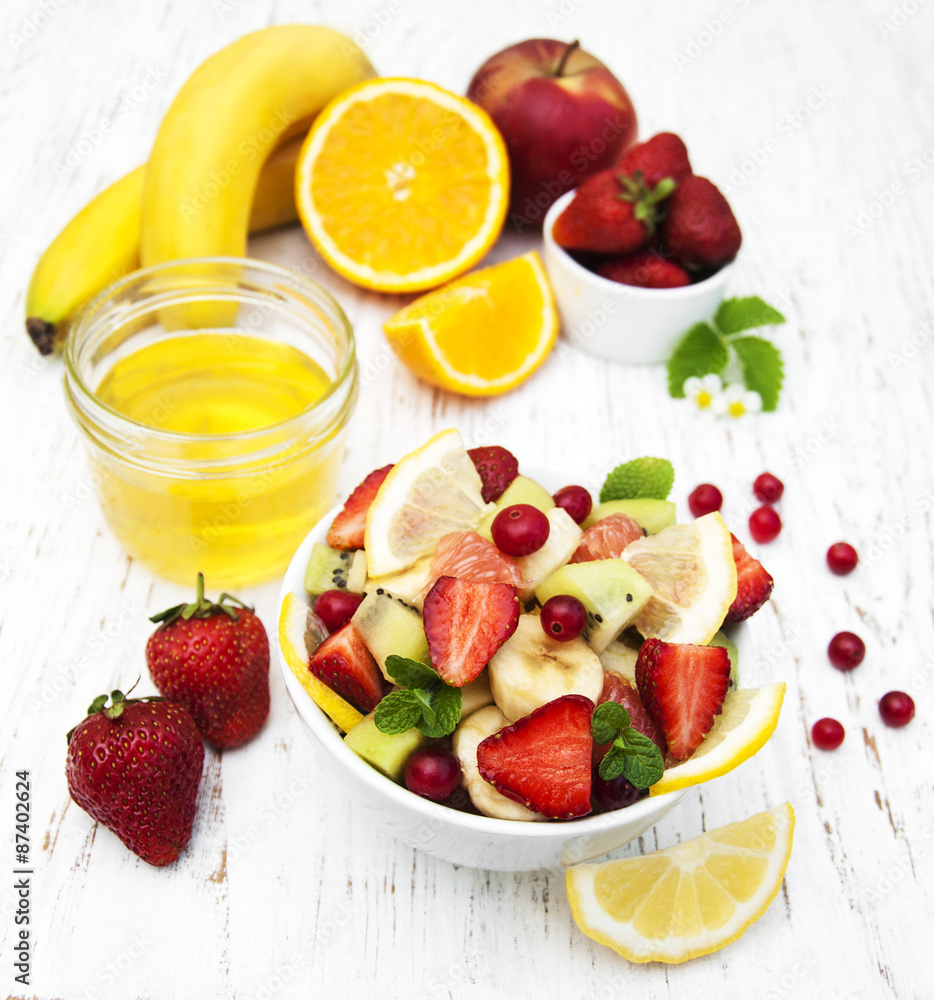 Salad with fresh fruits Salad with fresh fruits