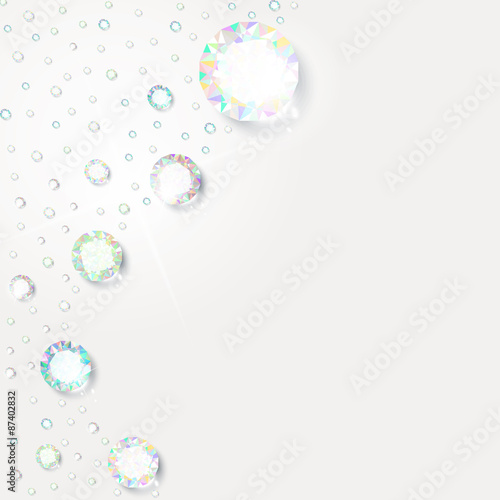 Background of diamonds for design