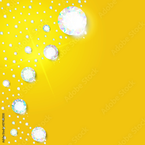 Background of diamonds for design
