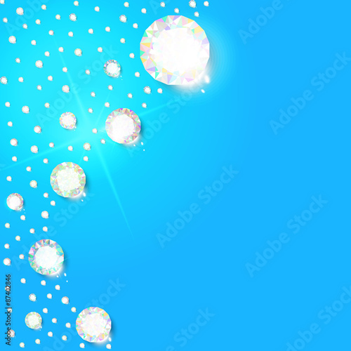 Background of diamonds for design