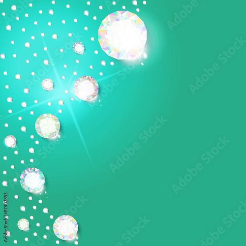 Background of diamonds for design
