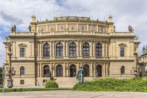 Neo-renaissance Rudolfiunum (concert hall) in Prague, Czech Rep.