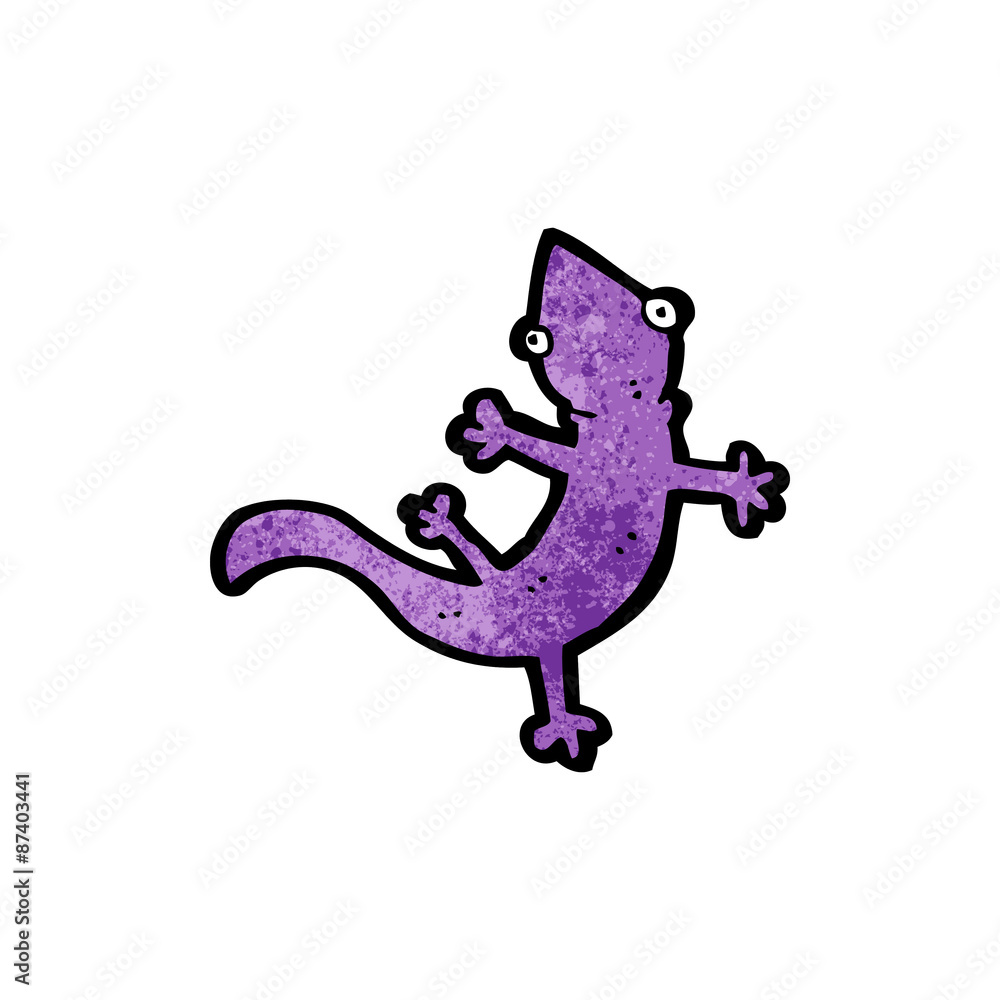 Obraz cartoon lizard