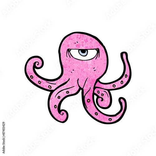 cartoon octopus alien
