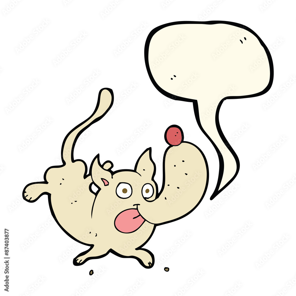 cartoon funny dog with speech bubble cartoon funny dog with speech bubble
