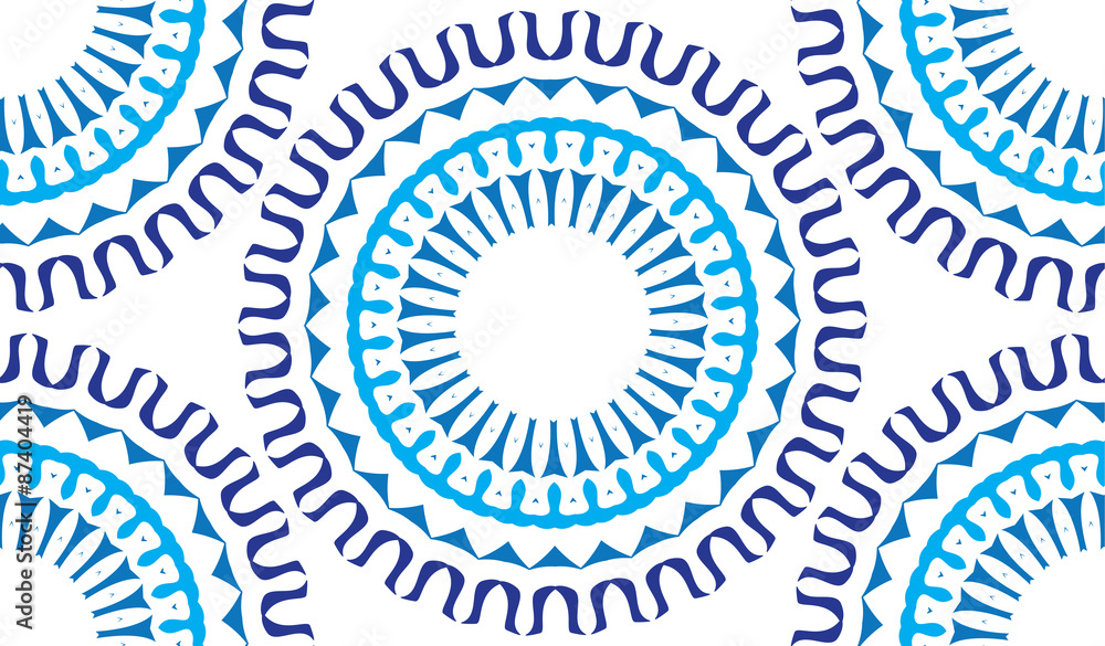 Fototapeta premium A seamless background of circular patterns. Seamless patterns from shapes color. A star-shaped pattern.