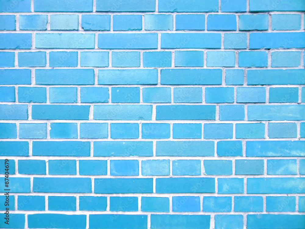 Naklejka premium blue brick