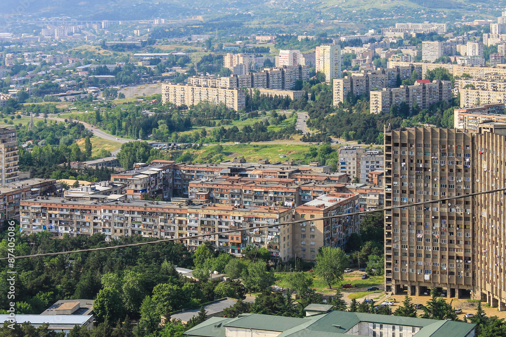 Fototapeta premium dormitory area in Tbilisi