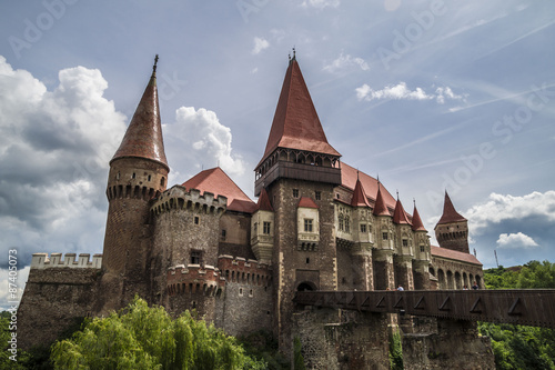 Corvin Castle or Hunyadi Castle in Hunedoara, Romania #87405073