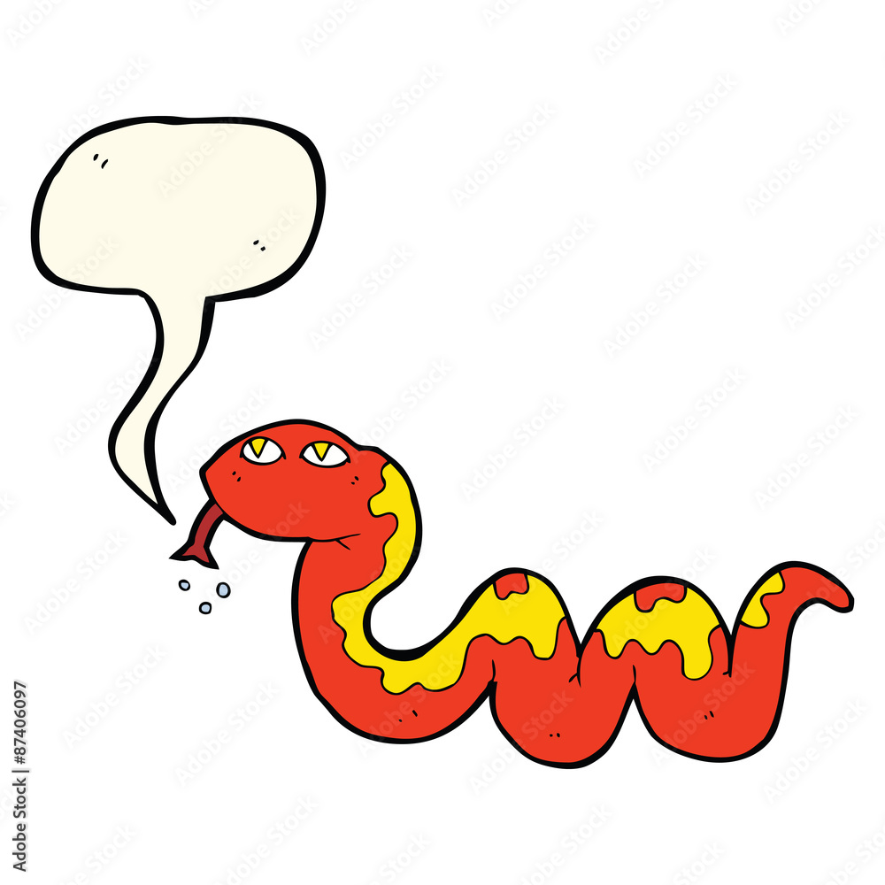 cartoon snake with speech bubble cartoon snake with speech bubble