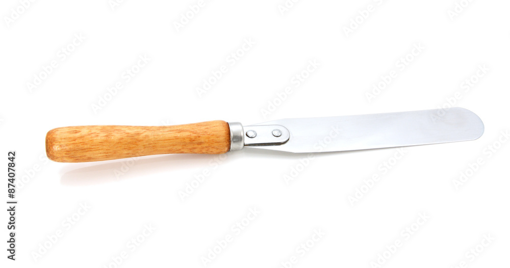 Palette knife with a wooden handle Palette knife with a wooden handle