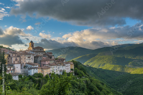 Abeto small town with beautiful views of the mountains and gorge