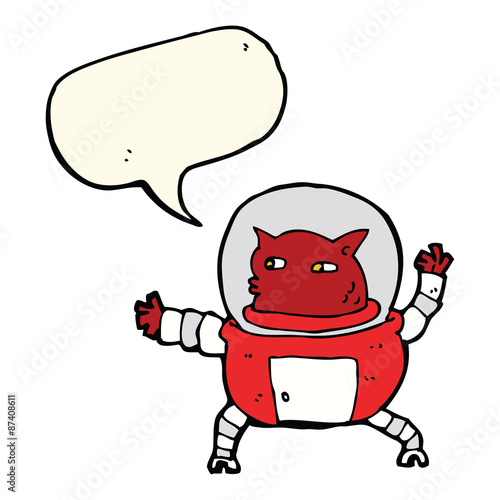 cartoon alien with speech bubble