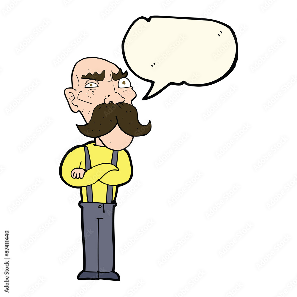 cartoon angry old man with speech bubble cartoon angry old man with speech bubble