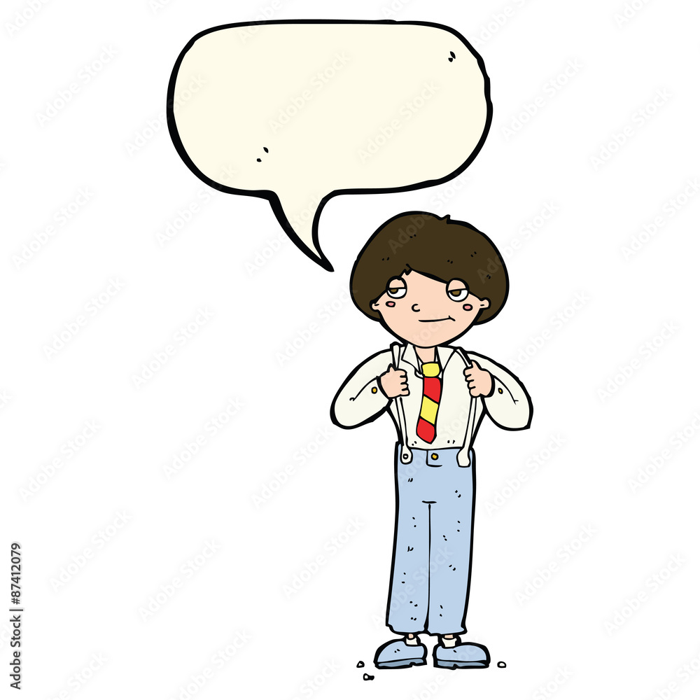 cartoon man wearing braces with speech bubble cartoon man wearing braces with speech bubble
