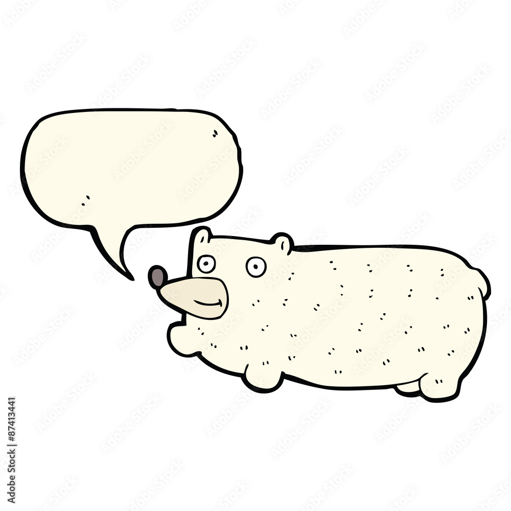 funny cartoon bear with speech bubble funny cartoon bear with speech bubble