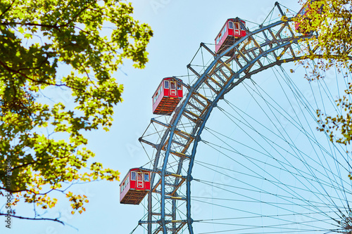 Tableau sur toile Famous Ferris Wheel of Vienna