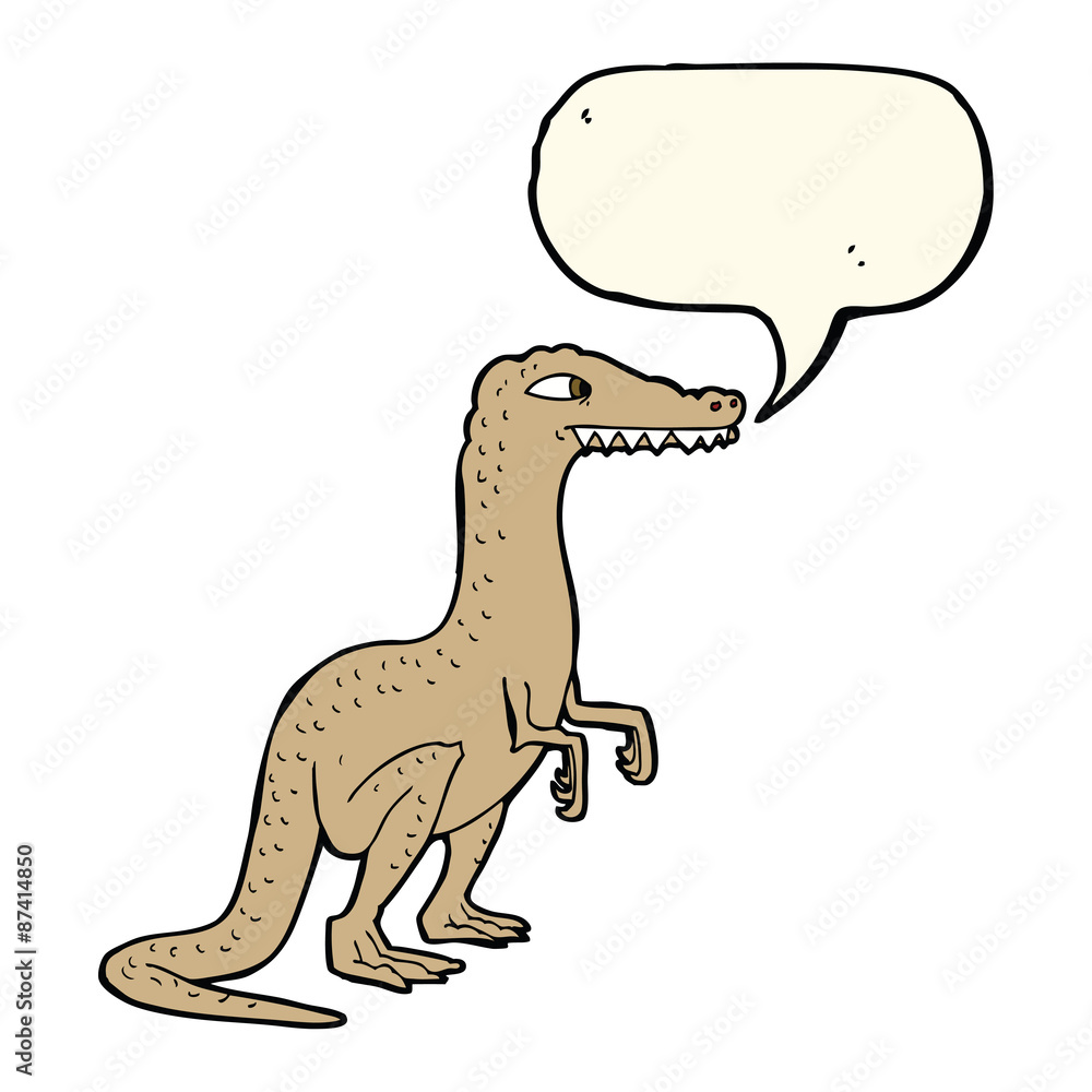 cartoon dinosaur with speech bubble cartoon dinosaur with speech bubble