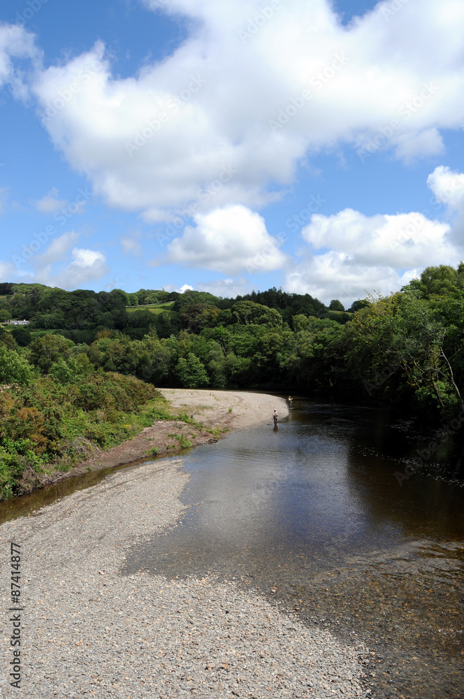 The Afon Mawddach near Dolgellau in Gwynedd.
