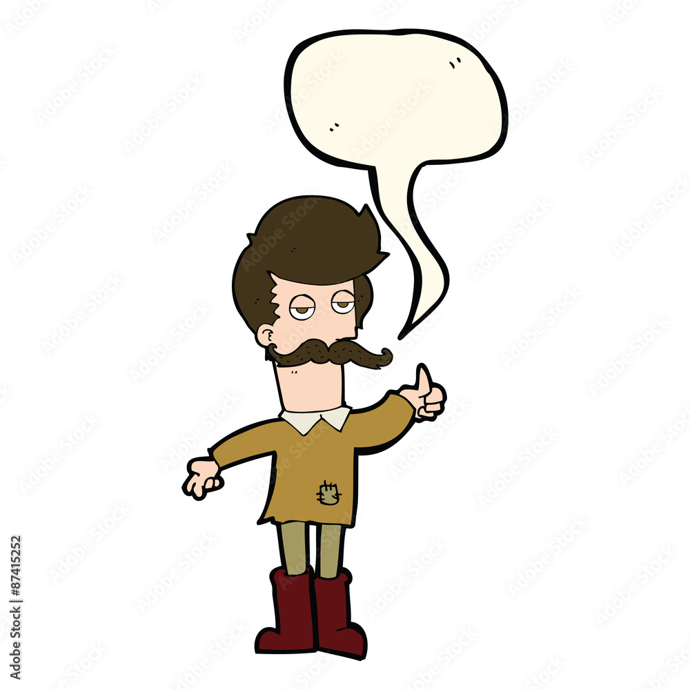 cartoon old man in poor clothes with speech bubble cartoon old man in poor clothes with speech bubble