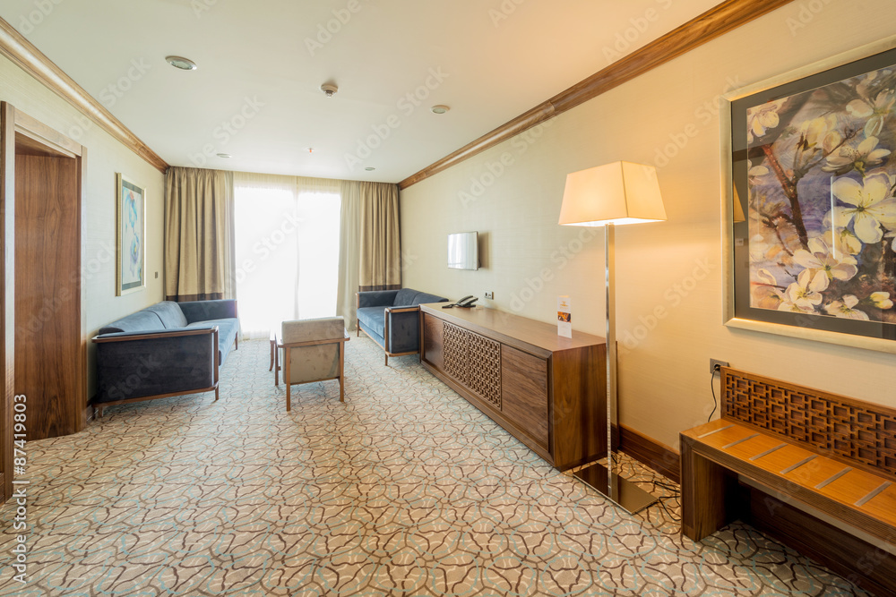 Fototapeta premium Room interior with modern furniture