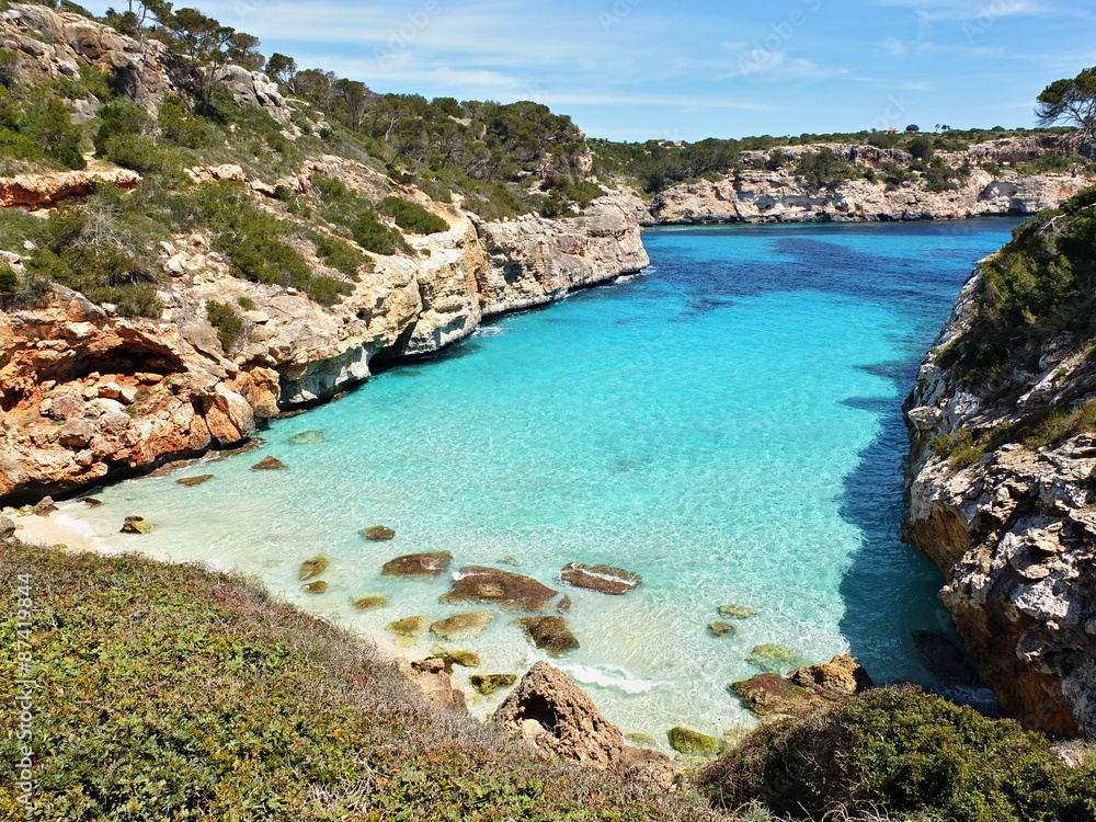 Fototapeta premium Cala des Moro beach at Majorca