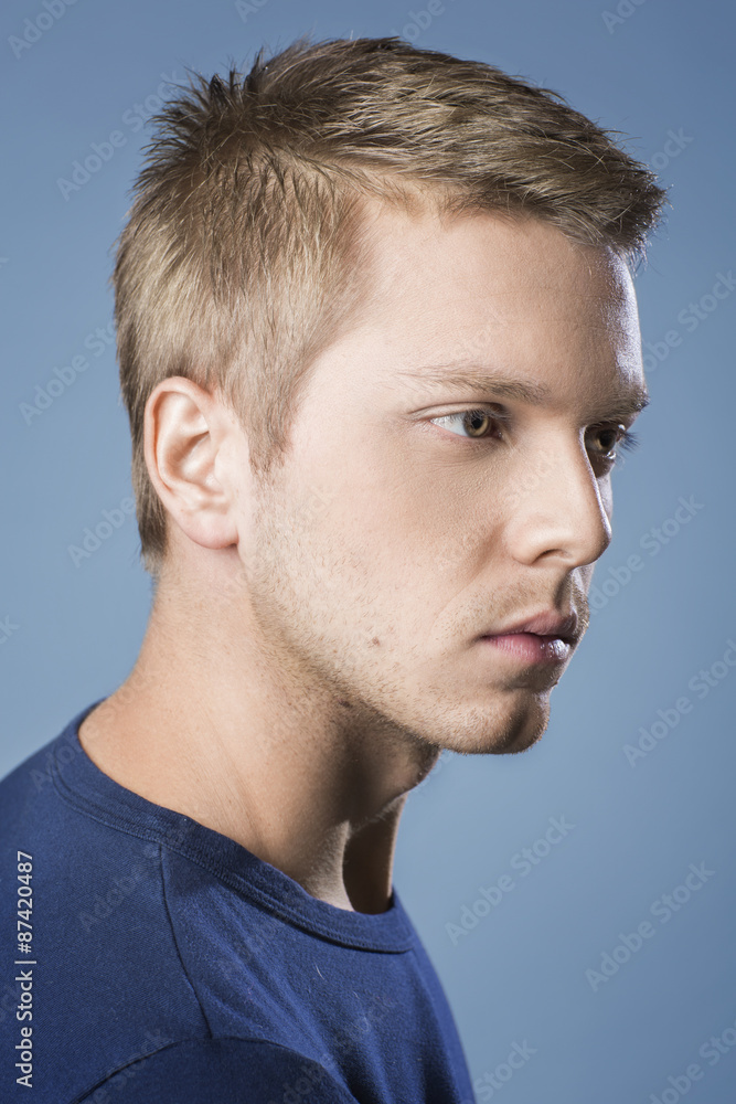 Obraz premium Portrait of a handsome blonde man