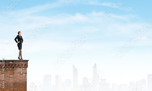 Wallpaper Mural Pensive businesswoman Torontodigital.ca