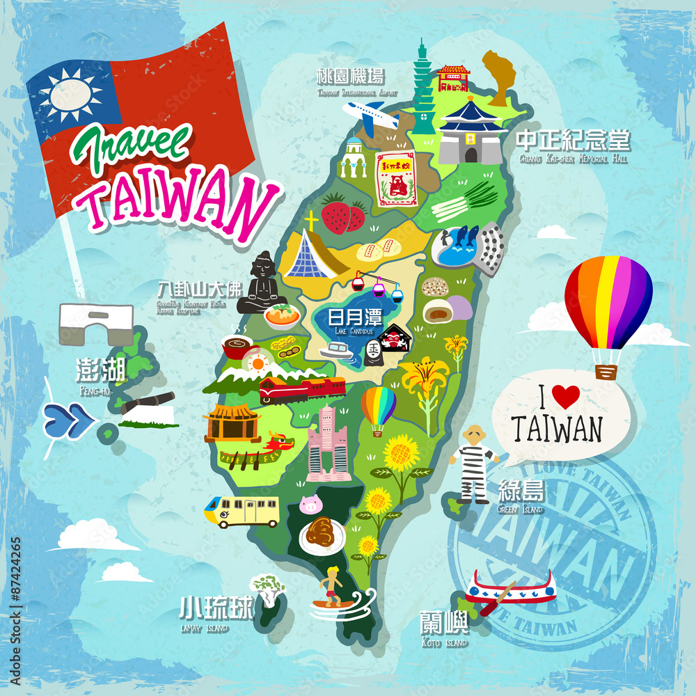 Fotografie travel concept of Taiwan