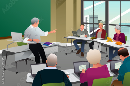 Adults in a College Classroom