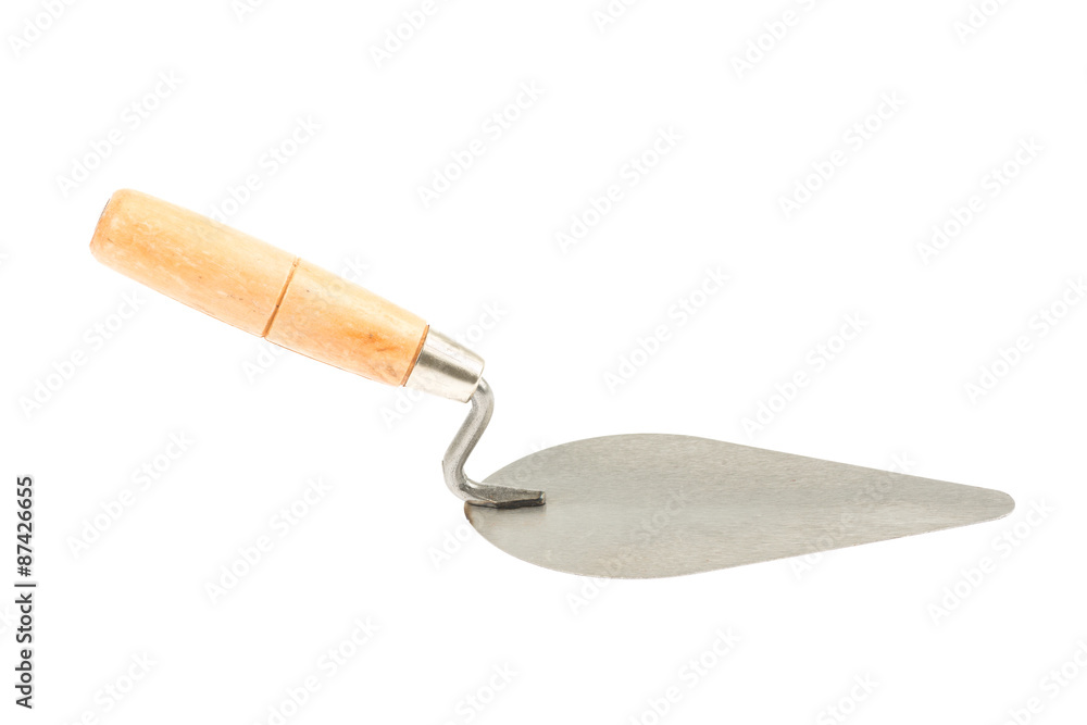 lute trowel on white background lute trowel on white background