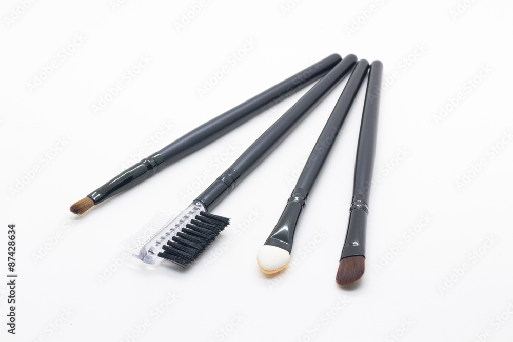 Makeup brush on white background Makeup brush on white background