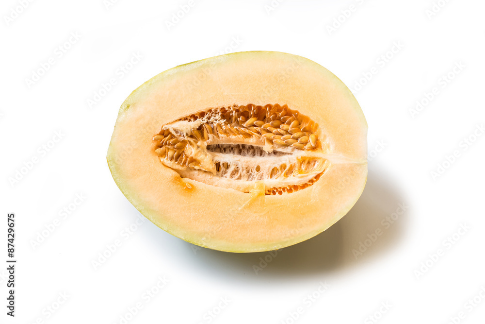 Half piece cantaloupe Half piece cantaloupe
