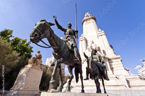 Don Quijote Cervantes Denkmal Madrid
