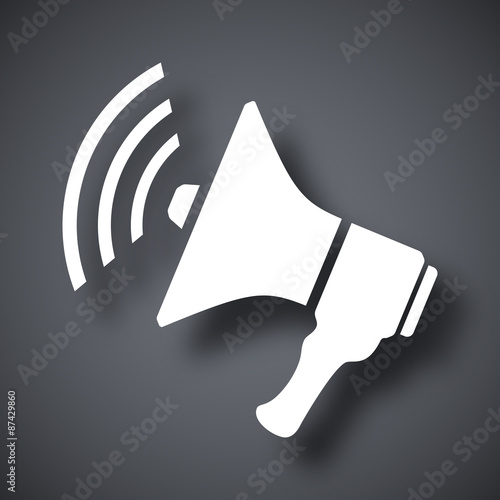 Vector loudspeaker icon