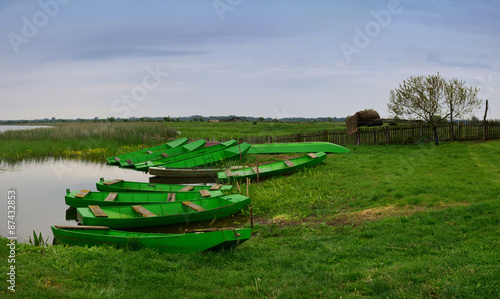 Green boats