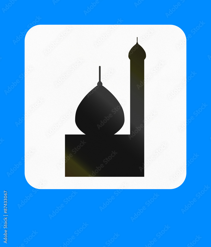 A Bangladeshi road sign - Mosque services A Bangladeshi road sign - Mosque services