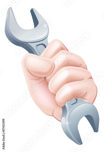 Cartoon Spanner Hand
