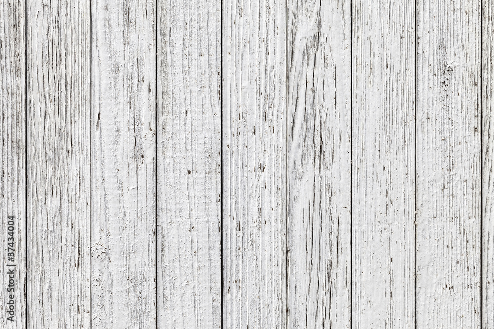 Obraz premium Vintage White Wood Wall