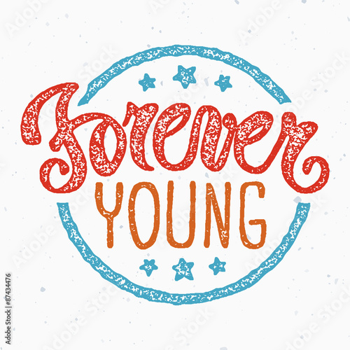 Forever young stamp
