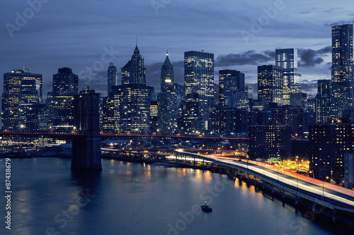 Skyline of downtown New York