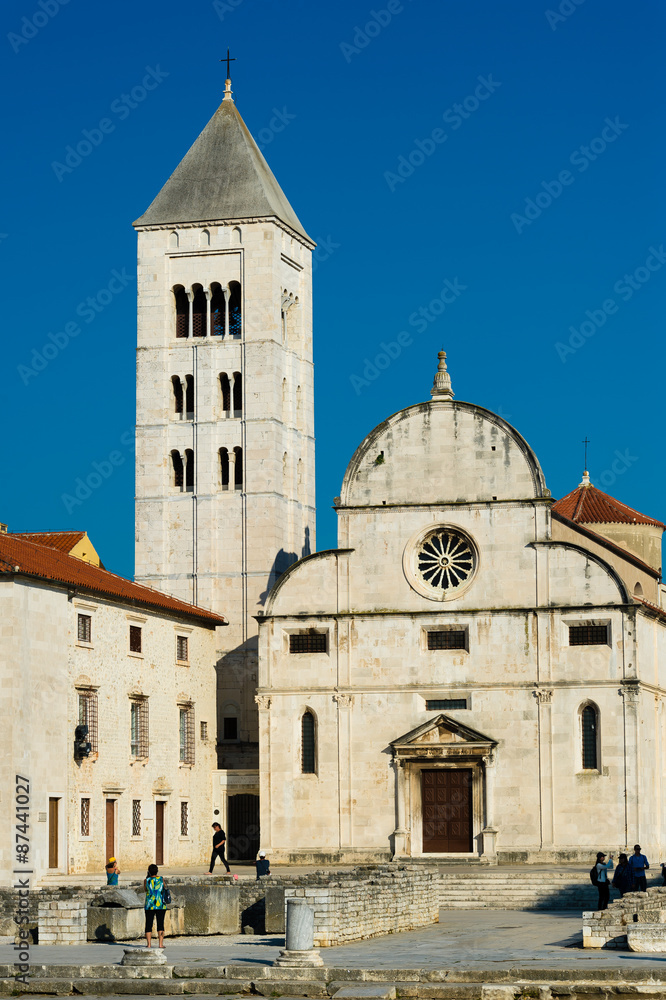 The romanesque church in old town of Zadar.