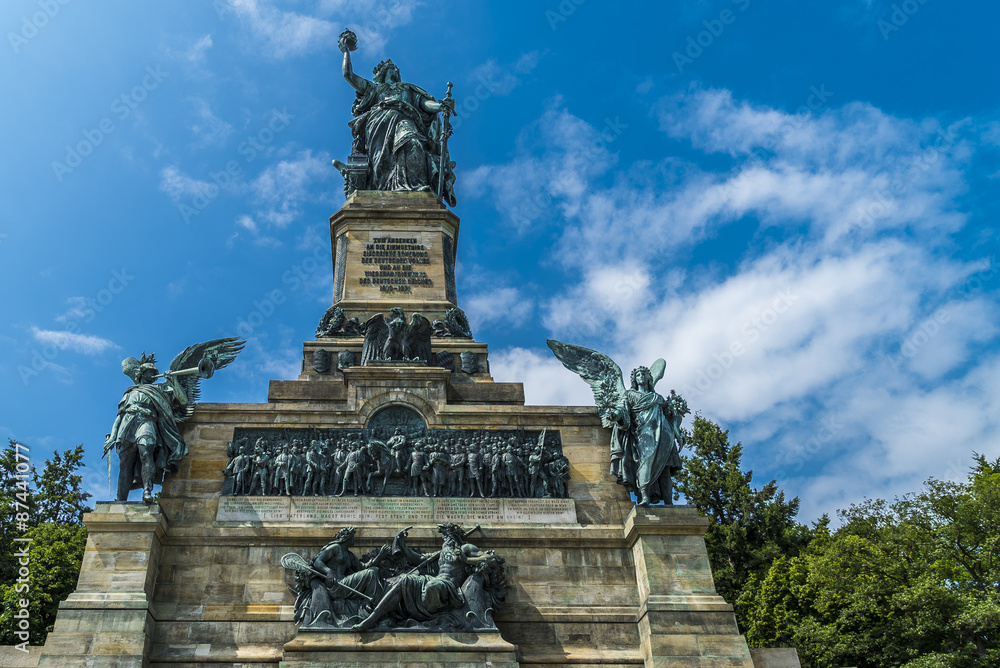 Niederwalddenkmal zur Erinnerung an deutsch-französischem Krieg 1871