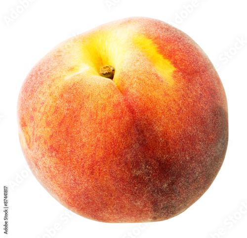 peach isolated on the white background