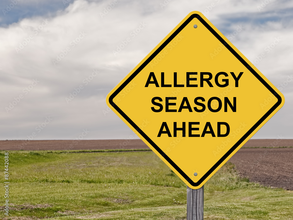 Obraz premium Caution - Allergy Season Ahead