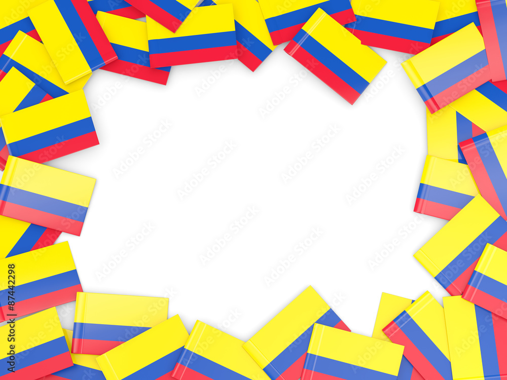 Frame with flag of colombia Frame with flag of colombia