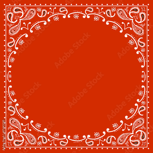 red cowboy bandanna