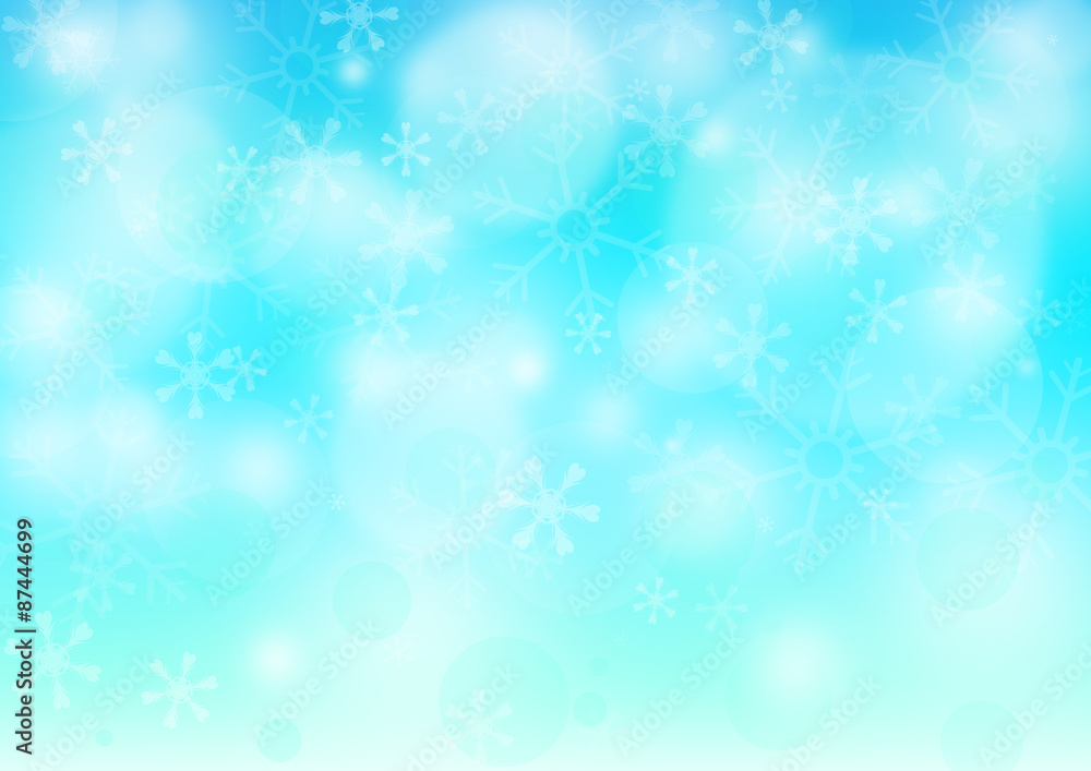 Christmas Snowflakes Background / Twinkle Stars
